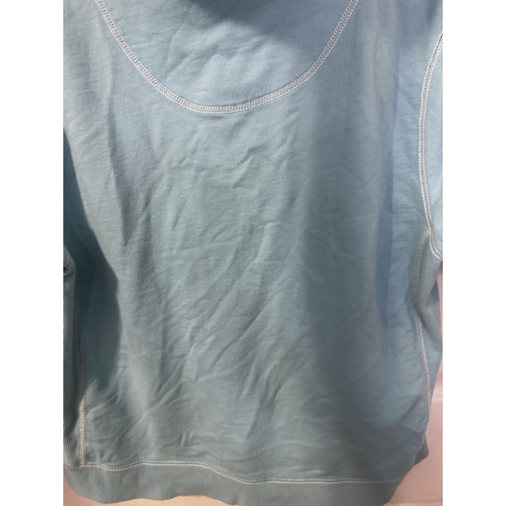 Vintage Disney Tinkerbell Blue Women's Short Sleeve Hoodie Sz XL Pullover - Picture 8 of 11
